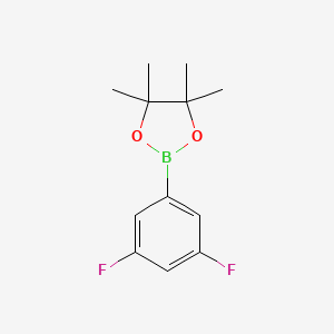 2-(3,5-Difluorophenyl)-4,4,5,5-tetramethyl-1,3,2-dioxaborolane chemical structure (CAS 863868-36-4)