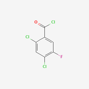2,4-Dichloro-5-fluorobenzoyl chloride chemical structure (CAS 86393-34-2)