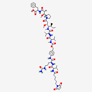 MC-Val-Cit-PAB-MMAF chemical structure (CAS 863971-17-9)