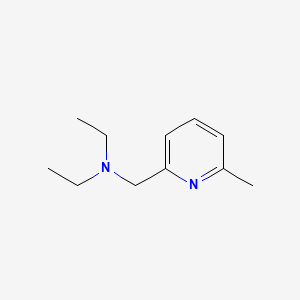 N-Ethyl-N-((6-methylpyridin-2-yl)methyl)ethanamine chemical structure (CAS 863971-65-7)