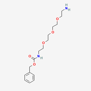 Benzyl (2-(2-(2-(2-aminoethoxy)ethoxy)ethoxy)ethyl)carbamate chemical structure (CAS 863973-20-0)