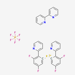 (2,2-Bipyridine)bis[2-(2,4-difluorophenyl)pyridine]iridium(III) Hexafluorophosphate chemical structure (CAS 864163-80-4)