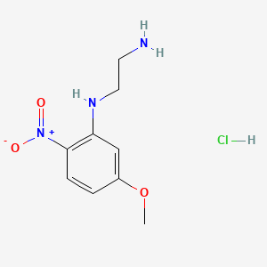 N1-(5-Methoxy-2-nitrophenyl)ethane-1,2-diamine hydrochloride chemical structure (CAS 86419-69-4)