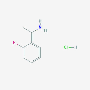 1-(2-Fluorophenyl)ethanamine hydrochloride chemical structure (CAS 864263-83-2)