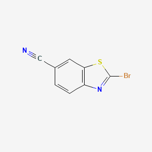 2-Bromobenzo[d]thiazole-6-carbonitrile chemical structure (CAS 864265-77-0)