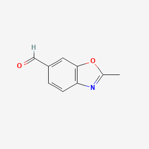 2-Methylbenzo[d]oxazole-6-carbaldehyde chemical structure (CAS 864274-04-4)
