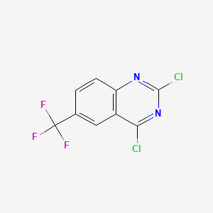 2,4-Dichloro-6-(trifluoromethyl)quinazoline chemical structure (CAS 864291-30-5)