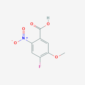 4-Fluoro-5-methoxy-2-nitrobenzoic acid chemical structure (CAS 864293-50-5)