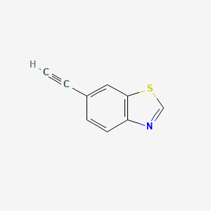 6-Ethynylbenzo[d]thiazole chemical structure (CAS 864376-04-5)