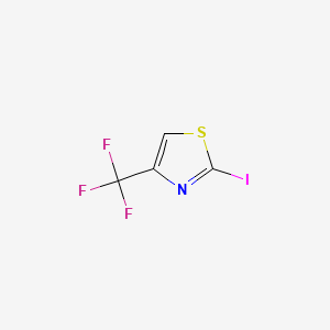 2-Iodo-4-(trifluoromethyl)-1,3-thiazole chemical structure (CAS 864376-14-7)