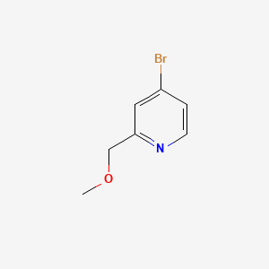 4-Bromo-2-(methoxymethyl)pyridine chemical structure (CAS 864412-04-4)