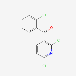 (2-Chlorophenyl)(2,6-dichloropyridin-3-yl)methanone chemical structure (CAS 864543-73-7)