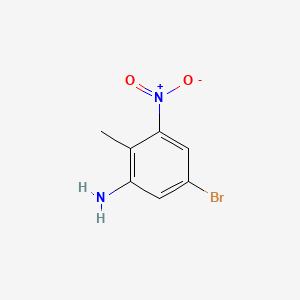 5-Bromo-2-methyl-3-nitroaniline chemical structure (CAS 864550-40-3)