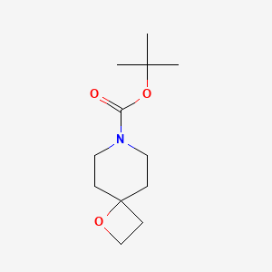 tert-Butyl 1-oxa-7-azaspiro[3.5]nonane-7-carboxylate chemical structure (CAS 864684-96-8)