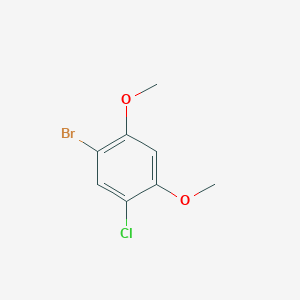 1-Bromo-5-chloro-2,4-dimethoxybenzene chemical structure (CAS 864745-91-5)