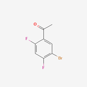 1-(5-Bromo-2,4-difluorophenyl)ethanone chemical structure (CAS 864773-64-8)