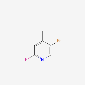 5-Bromo-2-fluoro-4-methylpyridine chemical structure (CAS 864830-16-0)