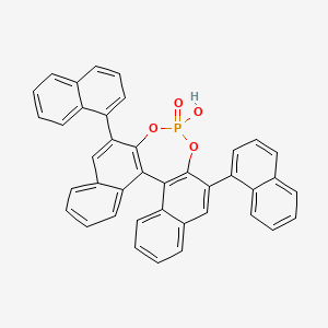 (R)-3,3'-Bis(1-naphthalenyl)-1,1'-binaphthyl-2,2'-diyl Hydrogen Phosphate chemical structure (CAS 864943-23-7)