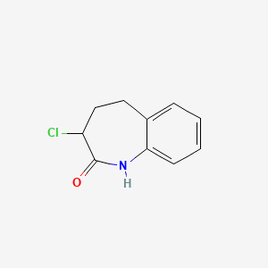 3-Chloro-4,5-dihydro-1H-benzo[b]azepin-2(3H)-one chemical structure (CAS 86499-23-2)