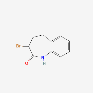 3-Bromo-4,5-dihydro-1H-benzo[b]azepin-2(3H)-one chemical structure