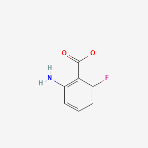 Methyl 2-amino-6-fluorobenzoate chemical structure (CAS 86505-94-4)