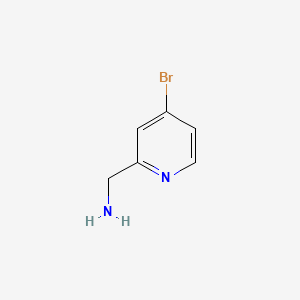 (4-Bromopyridin-2-yl)methanamine chemical structure (CAS 865156-50-9)