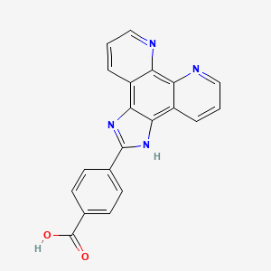 4-(1H-Imidazo[4,5-f][1,10]phenanthrolin-2-yl)benzoic acid chemical structure (CAS 865169-07-9)