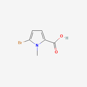 5-Bromo-1-methyl-1H-pyrrole-2-carboxylic acid chemical structure (CAS 865186-82-9)