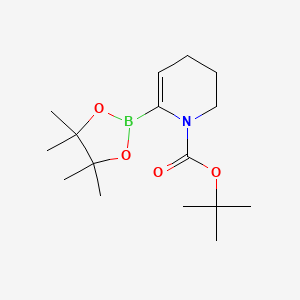tert-Butyl 6-(4,4,5,5-tetramethyl-1,3,2-dioxaborolan-2-yl)-3,4-dihydropyridine-1(2H)-carboxylate chemical structure (CAS 865245-32-5)