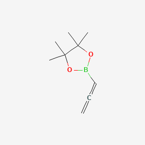 4,4,5,5-Tetramethyl-2-(propa-1,2-dien-1-yl)-1,3,2-dioxaborolane chemical structure (CAS 865350-17-0)