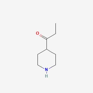 1-(Piperidin-4-yl)propan-1-one chemical structure (CAS 86542-94-1)