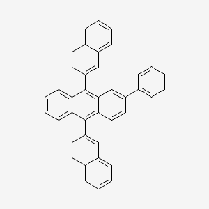 9,10-Di(naphthalen-2-yl)-2-phenylanthracene chemical structure (CAS 865435-20-7)