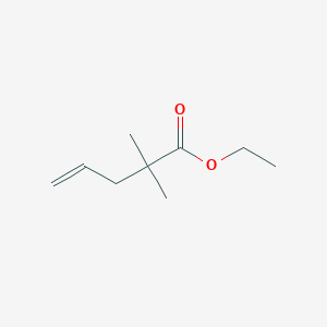 Ethyl 2,2-dimethylpent-4-enoate chemical structure (CAS 86549-27-1)