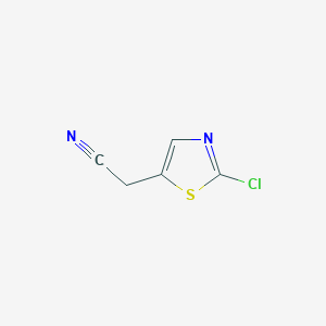 2-(2-Chlorothiazol-5-yl)acetonitrile chemical structure (CAS 865660-15-7)