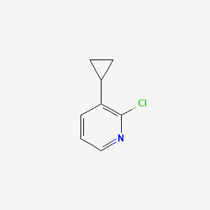 2-Chloro-3-cyclopropylpyridine chemical structure (CAS 865664-04-6)