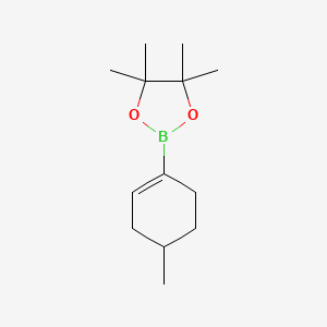 4,4,5,5-Tetramethyl-2-(4-methyl-1-cyclohexen-1-yl)-1,3,2-dioxaborolane chemical structure (CAS 865869-26-7)