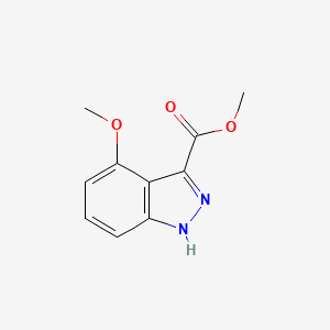 Methyl 4-methoxy-1H-indazole-3-carboxylate chemical structure (CAS 865887-07-6)