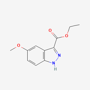 Ethyl 5-methoxy-1H-indazole-3-carboxylate chemical structure (CAS 865887-16-7)