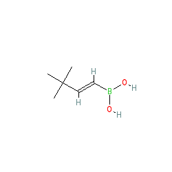 (E)-(3,3-Dimethylbut-1-en-1-yl)boronic acid chemical structure (CAS 86595-37-1)