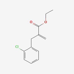 Ethyl 2-(2-chlorobenzyl)acrylate chemical structure (CAS 866028-26-4)