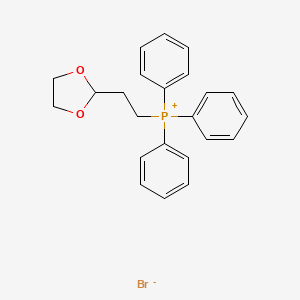 (2-(1,3-Dioxolan-2-yl)ethyl)triphenylphosphonium bromide chemical structure (CAS 86608-70-0)