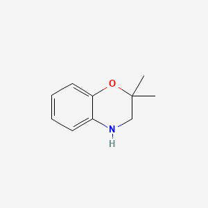 2,2-Dimethyl-3,4-dihydro-2H-benzo[b][1,4]oxazine chemical structure (CAS 866089-28-3)