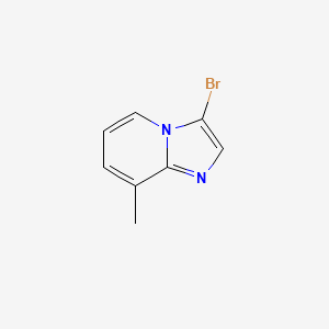 3-Bromo-8-methylimidazo[1,2-a]pyridine chemical structure (CAS 866135-66-2)