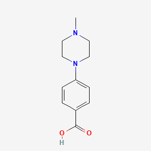 4-(4-Methylpiperazin-1-yl)benzoic acid chemical structure (CAS 86620-62-4)