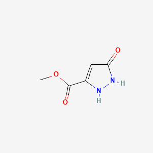 Methyl 5-oxo-2,5-dihydro-1H-pyrazole-3-carboxylate chemical structure (CAS 86625-25-4)