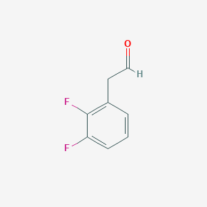 2-(2,3-Difluorophenyl)acetaldehyde chemical structure (CAS 866342-07-6)