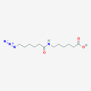 6-(6-Azidohexanamido)hexanoic acid chemical structure (CAS 866363-71-5)