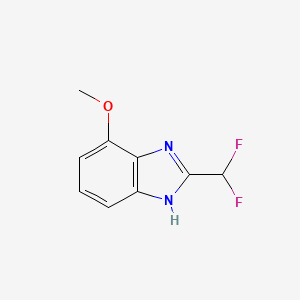 2-(Difluoromethyl)-7-methoxy-1H-benzo[d]imidazole chemical structure (CAS 866392-65-6)