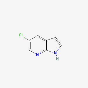 5-Chloro-1H-pyrrolo[2,3-b]pyridine chemical structure (CAS 866546-07-8)