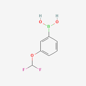 (3-(Difluoromethoxy)phenyl)boronic acid chemical structure (CAS 866607-09-2)